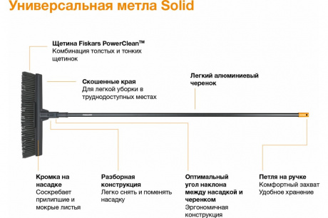 Купить Насадка для метлы Fiskars большая Solid   1025931 фото №6